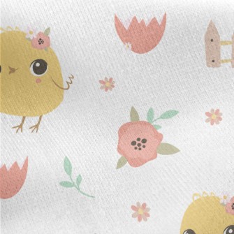 Beautiful Cute Chick Jersey Backed Fleece