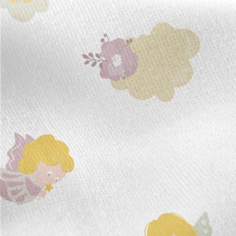 Cute Flower Elf Jersey Backed Fleece