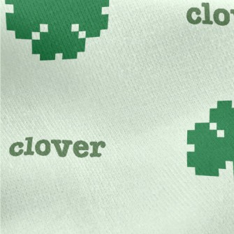Pixel Wind Clover Jersey Backed Fleece