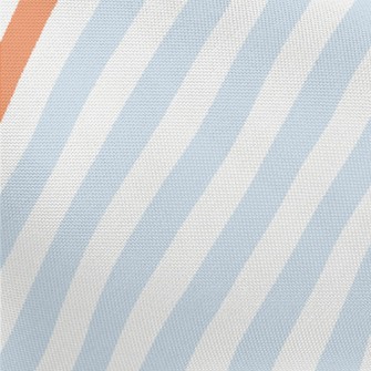 Orange Blue Zigzag Pattern Pongee