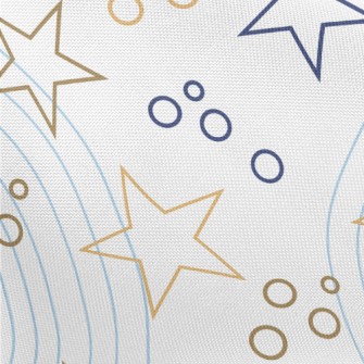 Stars And Circles Pongee
