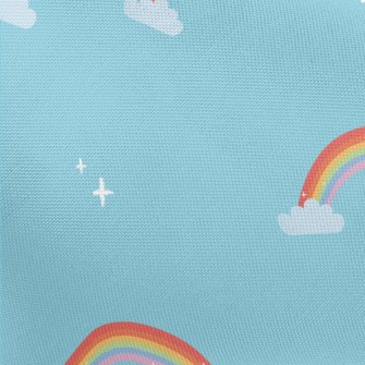 Hand Drawn Beautiful Rainbow Pongee