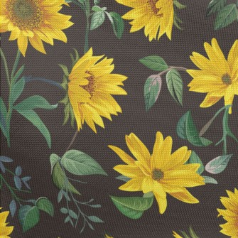 Realistic Hand Drawn Sunflower Pongee
