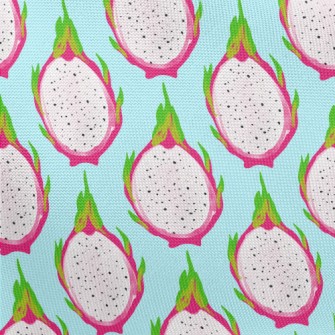 Hand Drawn Dragon Fruit Cross  Pongee