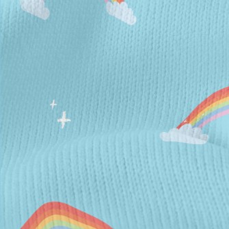 Hand Drawn Beautiful Rainbow Stretch Jersey