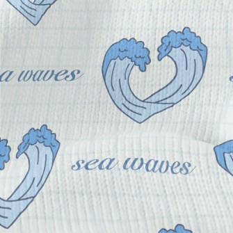 Cartoon Love Waves Stretch Jersey