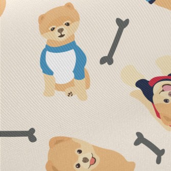Cute German Shepherd Midweight Cotton Poplin
