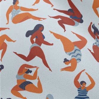 Confident Swimsuit Girl Chiffon