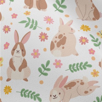 Cartoon Plush Rabbit Chiffon