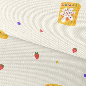 Breakfast Cereal With Strawber Waterproof Oxford