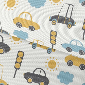 Cute Cartoon Car Waterproof Oxford