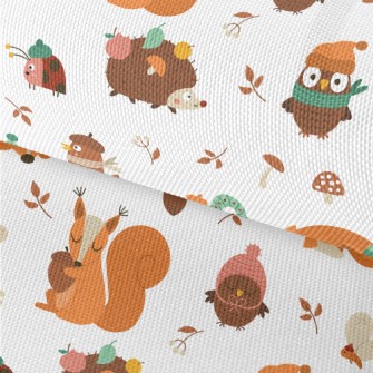 Animals In Autumn Warm Clothin Waterproof Oxford