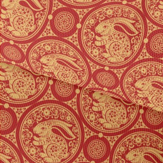 Chinese Paper-cut Art Rabbit Waterproof Oxford