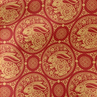 Chinese Paper-cut Art Rabbit Waterproof Canvas