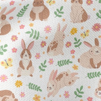 Cartoon Plush Rabbit Waterproof Canvas