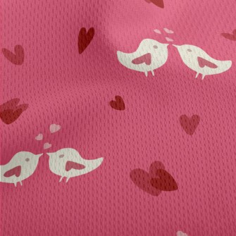 Happy Love Birds Athletic Mesh Flat Back