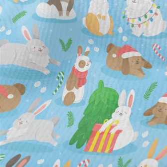 Cartoon Christmas Bunny Terry