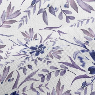 Beautiful Navy Blue Flowers Performance Linen