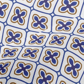 Cute Tile Design Performance Linen