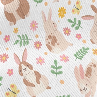 Cartoon Plush Rabbit Standard Corduroy