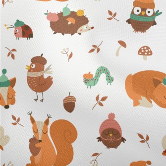 Animals In Autumn Warm Clothin Dobby