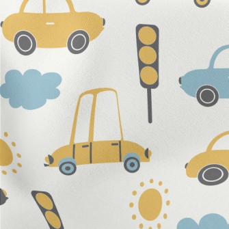 Cute Cartoon Car Stretch Ponte
