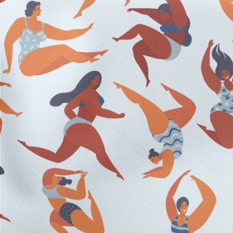 Confident Swimsuit Girl Stretch Ponte
