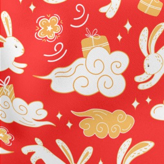 Chinese Auspicious Clouds And  Stretch Ponte