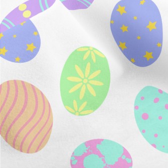Cartoon Easter Eggs Micro Fleece