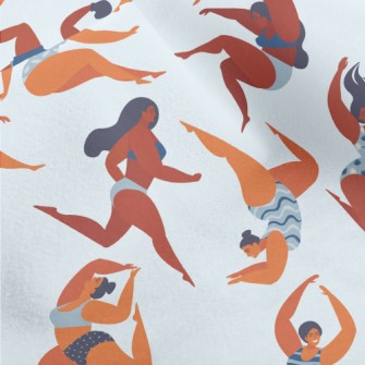 Confident Swimsuit Girl Micro Fleece