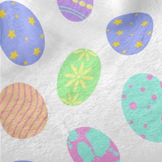 Cartoon Easter Eggs Minky