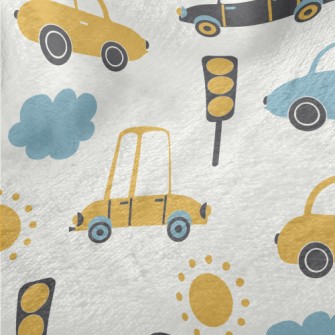 Cute Cartoon Car Minky