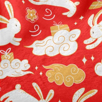 Chinese Auspicious Clouds And  Minky