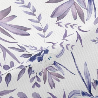 Beautiful Navy Blue Flowers Piqué