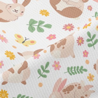 Cartoon Plush Rabbit Piqué