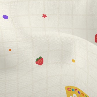 Breakfast Cereal With Strawber Lightweight Performance Linen