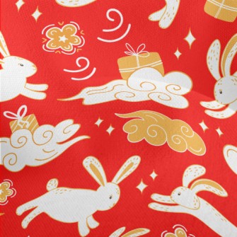 Chinese Auspicious Clouds And  Lightweight Performance Linen