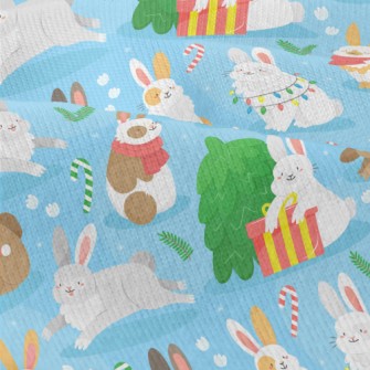 Cartoon Christmas Bunny Modern Jersey