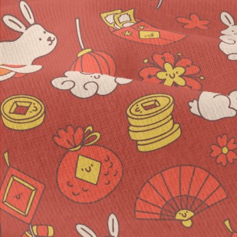 Cute Rabbit Year Illustration Modern Jersey