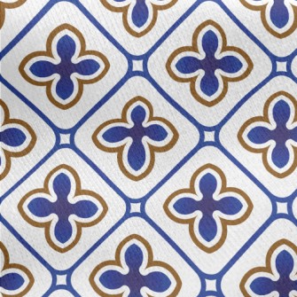 Cute Tile Design Jersey Backed Fleece