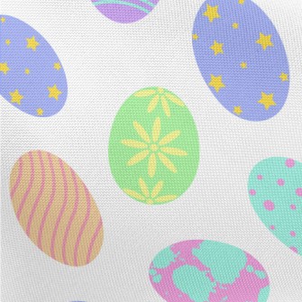 Cartoon Easter Eggs Pongee