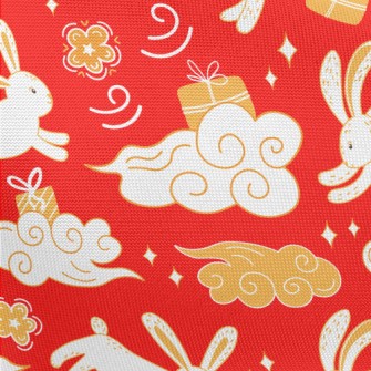 Chinese Auspicious Clouds And  Pongee