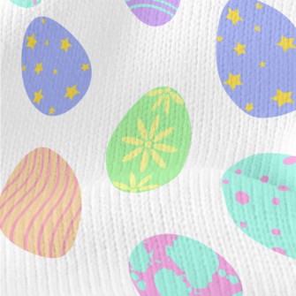 Cartoon Easter Eggs Stretch Jersey