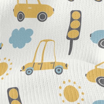 Cute Cartoon Car Stretch Jersey