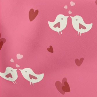 Happy Love Birds Lightweight Cotton Poplin