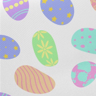 Cartoon Easter Eggs Midweight Cotton Poplin