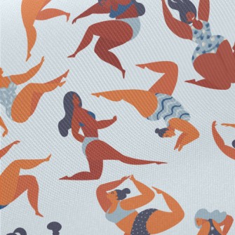 Confident Swimsuit Girl Midweight Cotton Poplin
