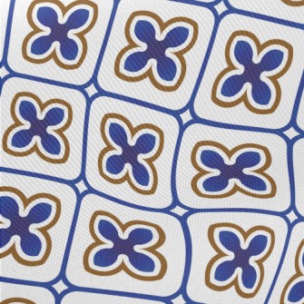 Cute Tile Design Midweight Cotton Poplin