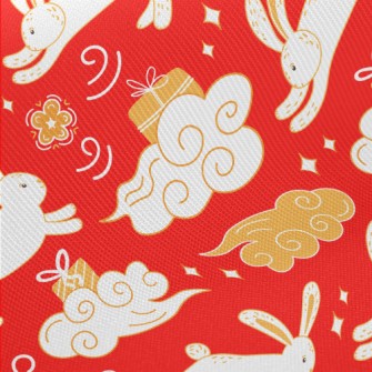 Chinese Auspicious Clouds And  Midweight Cotton Poplin