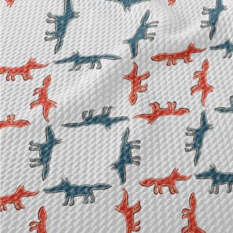 Funny Two-toned Wolf Birdseye Piqué